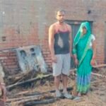 खाना बनाते समय लगी आग, गृहस्थी जलकर राख