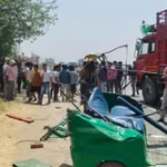 डंपर ने ऑटो में मारी टक्कर, दंपती समेत तीन की मौत, छह घायल