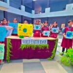 छात्राओं ने पर्यावरण मॉडल बनाए, पौधे लगाने की शपथ ली